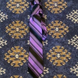 Purple Striped Tie